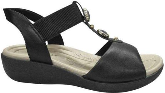 Imagem principal Sandália Piccadilly Camila Salto Anabela Feminino Preto Piccadilly