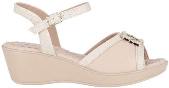 Imagem principal Sandália Piccadilly Cecilia Salto Anabela Feminino Bege Piccadilly
