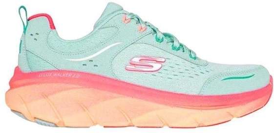 Tênis Skechers Dlux Walker 2.0 Neon Sites Feminino Azul