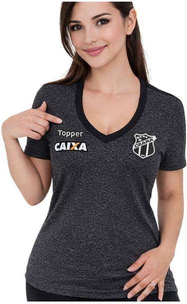 Imagem principal Camisa Topper Ceará Concentração 2018 Feminina Cinza Topper