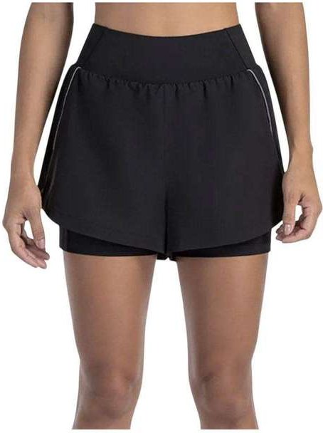 Imagem principal Short Olympikus Ultra 2 em 1 Feminino Preto OLYMPIKUS