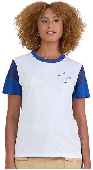 Imagem principal Camisa Braziline Cruzeiro Brilhar Feminina Branco braziline