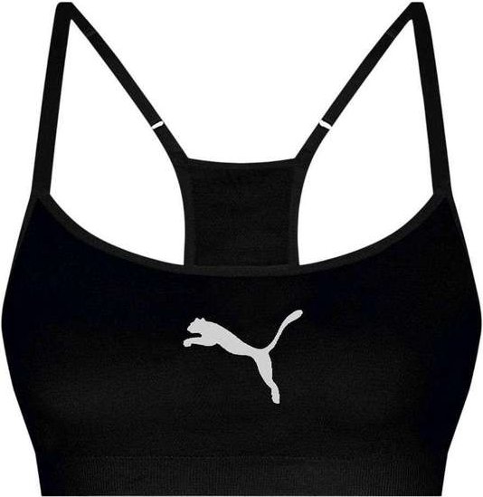Imagem principal Top Puma com Bojo Regulador sem Costura Feminino Preto Puma