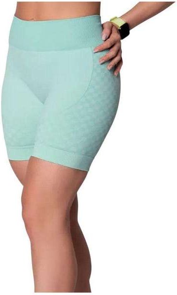 Imagem principal Short Selene sem Costura Quadriculado Feminino Verde SELENE