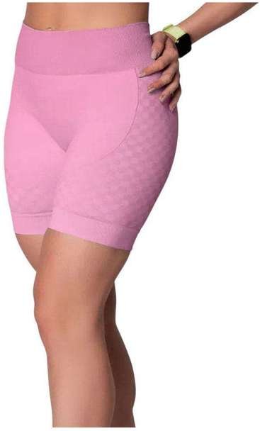 Imagem principal Short Selene sem Costura Quadriculado Feminino Rosa SELENE