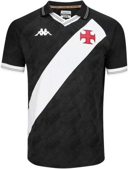 Imagem principal Camisa Kappa Vasco I 2025/26 Masculina Preto Kappa