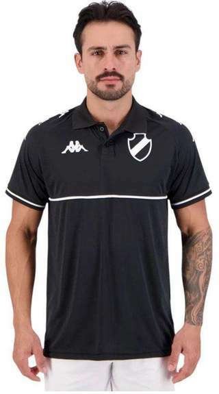 Imagem principal Camisa Polo Kappa Vasco Monochromatic Masculina Preto Kappa