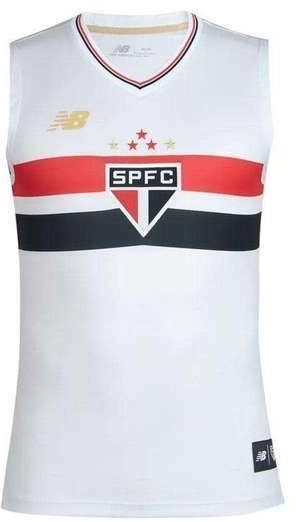 Imagem principal Regata New Balance São Paulo Home 2025/26 Torcedor Masculina Branco New Balance