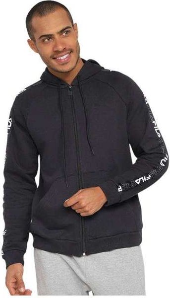Imagem principal Jaqueta Fila Basic Tape Ii Plus Size Masculina Preto Fila