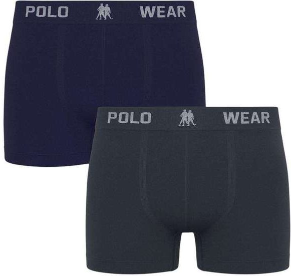 Imagem principal Kit 2 Cuecas Boxer Polo Wear Masculina Cinza Polo Wear