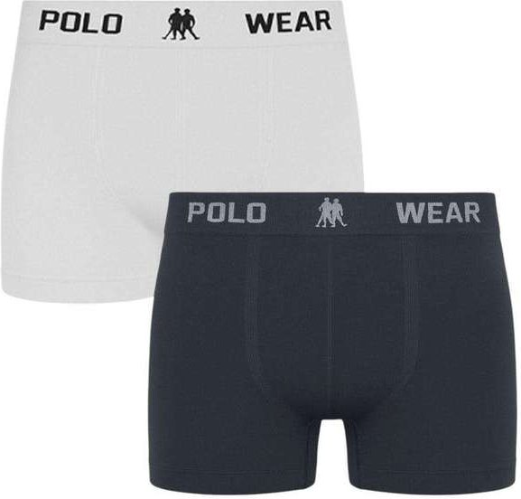 Imagem principal Kit 2 Cuecas Boxer Polo Wear Masculina Branco Polo Wear