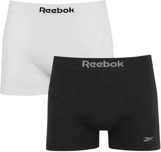 Imagem principal Kit 2 Cuecas Boxer Reebok sem Costura Masculina Branco Reebok