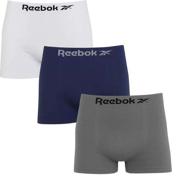 Imagem principal Kit 3 Cuecas Boxer Reebok Classic Masculina Branco Reebok