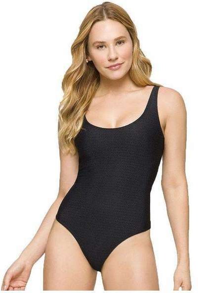 Imagem principal Maiô Selene Regata com Textura Feminino Preto SELENE