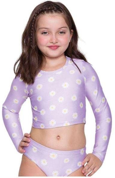 Imagem principal Camisa Cropped Selene Manga Longa Juvenil Roxo SELENE