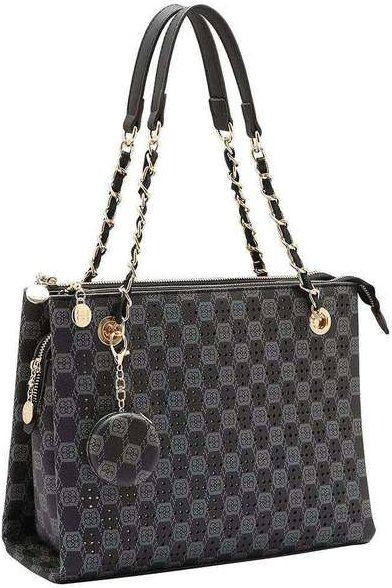Bolsa Feminina Chenson Cg85023 - Preto/Cinza