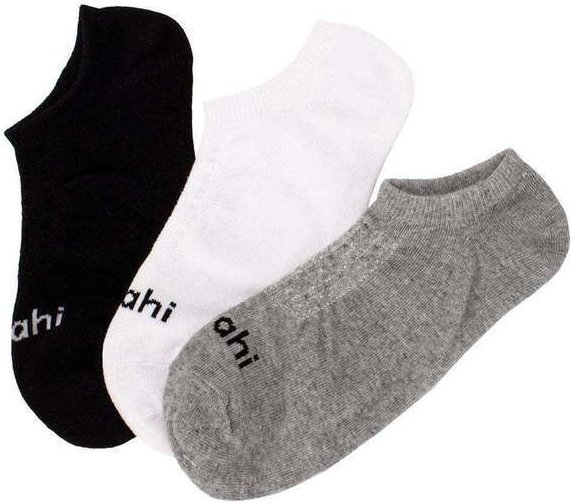 Imagem principal Kit com 3 pares de Meias Invisíveis Hoahi 18020 - Preto/Branco