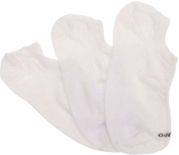 Kit com 3 pares de Meias Sortidas Invisível Lupo - 32700 - Branco 01