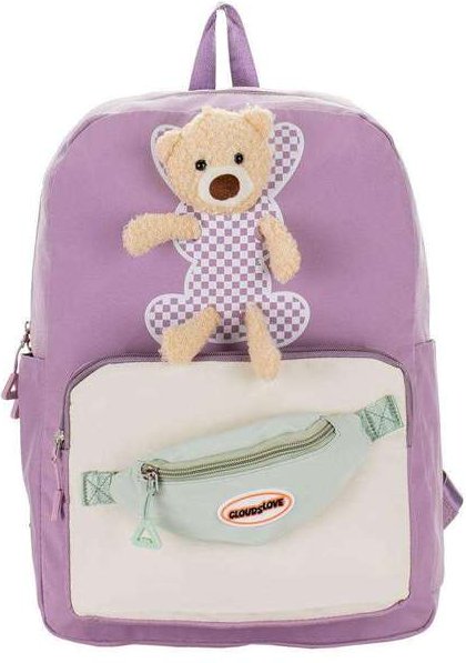 Mochila Feminina Arara Dourada - Ry6679 - Lilás