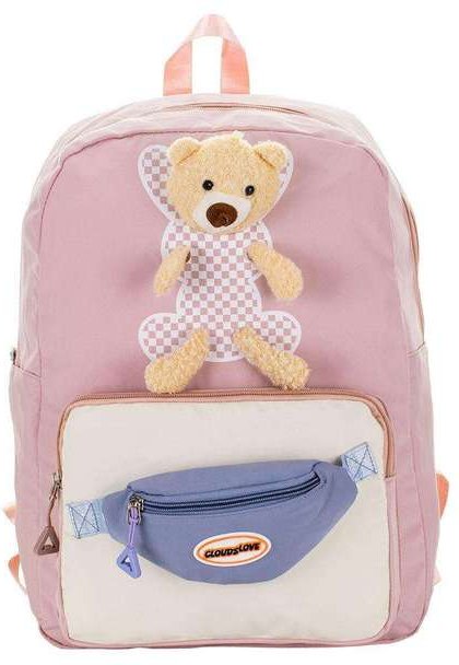 Mochila Feminina Arara Dourada - Ry6679 - Rosa