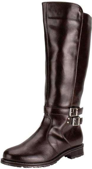 Bota Feminina Cano Alto Mooncity 72128 - Café