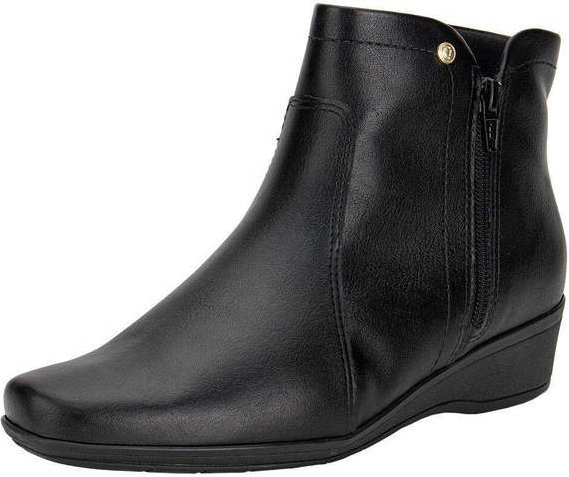Bota Feminina Cano Baixo Comfortflex 2474301 - Preto
