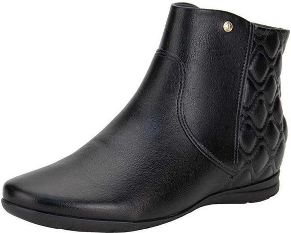 Bota Feminina Cano Baixo Comfortflex 2491301 - Preto