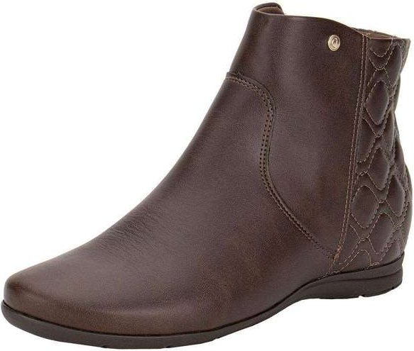 Bota Feminina Cano Baixo Comfortflex 2491301 - Café