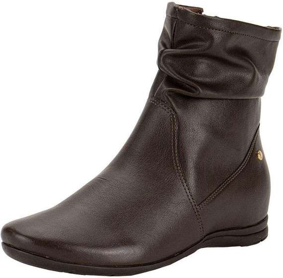 Bota Feminina Cano Baixo Comfortflex 2591302 - Café