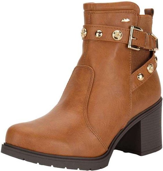 Bota Feminina Cano Baixo Dakota Da871 - Caramelo