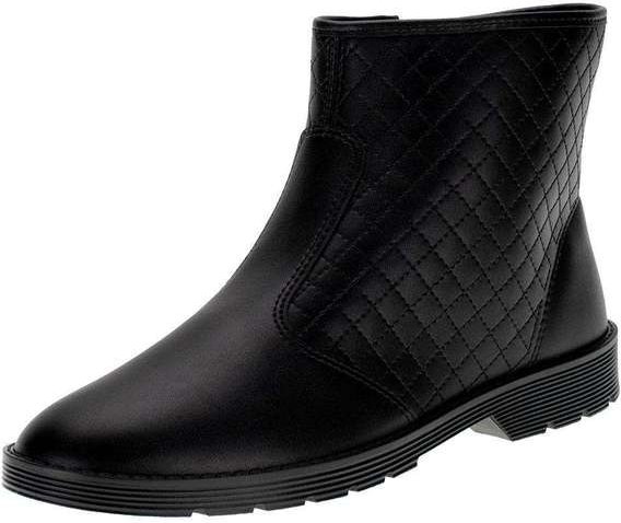 Bota Feminina Cano Baixo Moleca 5345101 - Preto