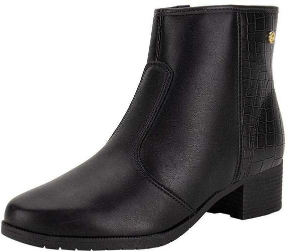 Bota Feminina Cano Baixo Moleca 5346100 - Preto