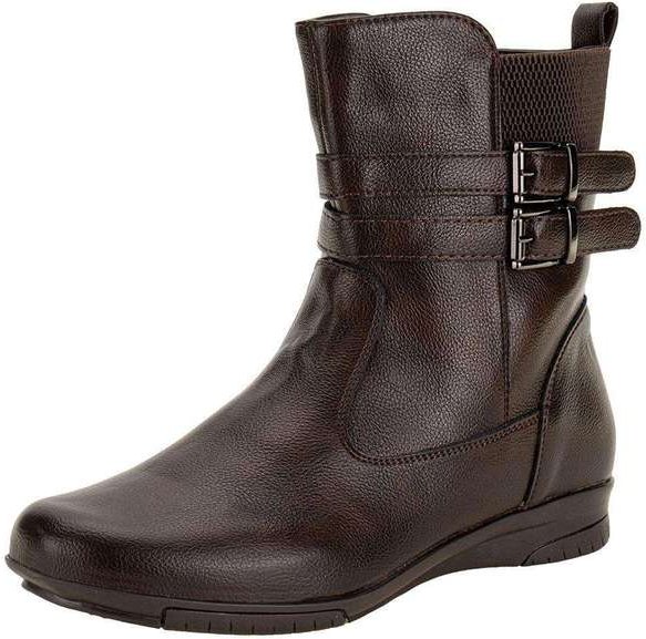 Bota Feminina Cano Baixo Mooncity 71147 - Café