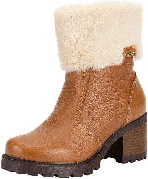 Bota Feminina Cano Baixo Pegada 281328 Caramelo