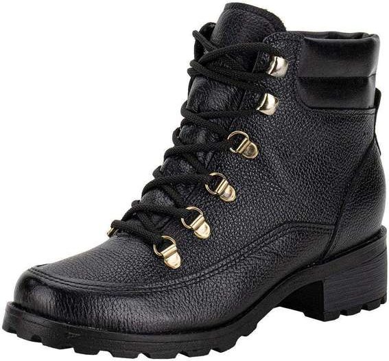 Bota Feminina Coturno Pegada 281418 - Preto