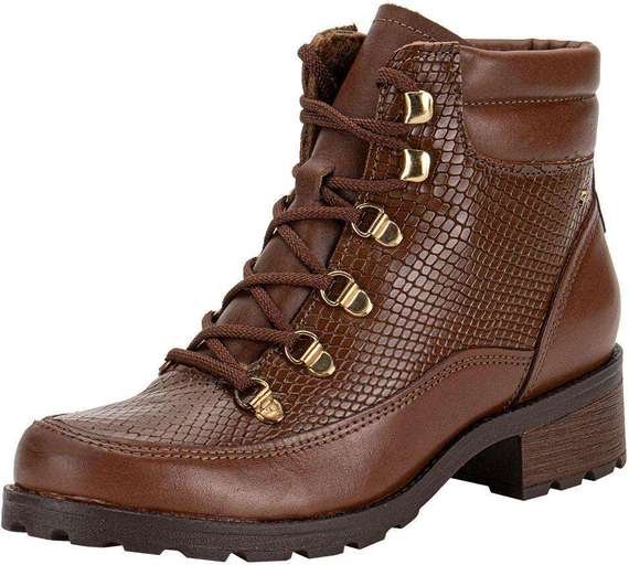 Bota Feminina Coturno Pegada 281418 - Caramelo
