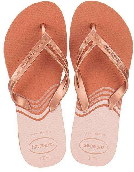 Imagem principal Chinelo Feminino Elegance Print Havaianas - 4148804 - Salmão Havaianas