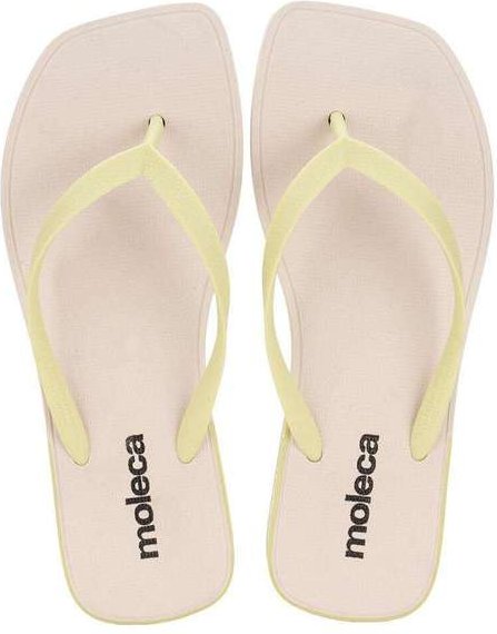 Chinelo Feminino Moleca 5552100 - Bege/Verde