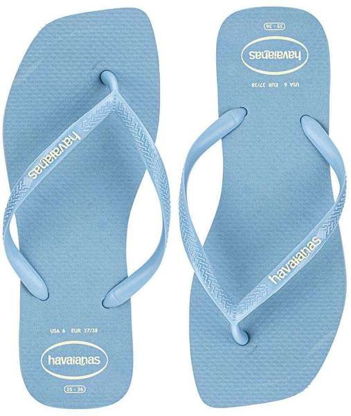 Chinelo Feminino Slim Square Logo Pop Pup Havaianas 4148959 Azul