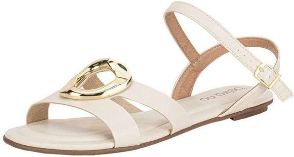 Sandália Feminina Flat Beira Rio 8367872 Marfim