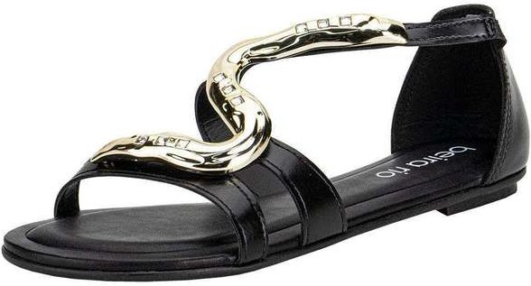 Sandália Feminina Flat Beira Rio 8367873 - Preto