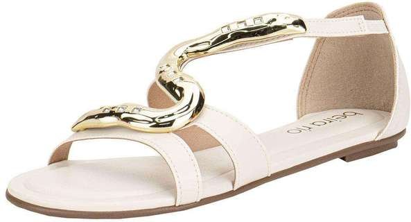 Sandália Feminina Flat Beira Rio 8367873 Marfim