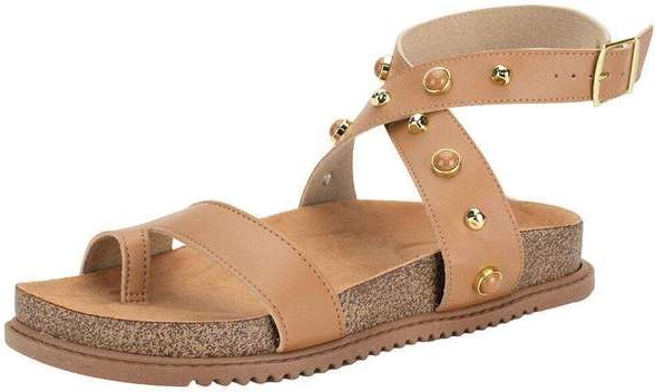 Sandália Feminina Flat Beira Rio 8524114 Camel
