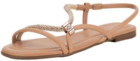 Sandália Feminina Flat Beira Rio 8552103 - Salmão