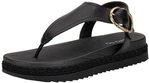 Sandália Feminina Flat Beira Rio 8553101 - Preto
