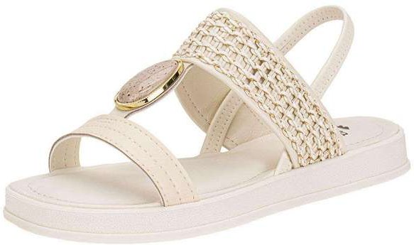 Sandália Feminina Flat Dakota Y9711 - Marfim