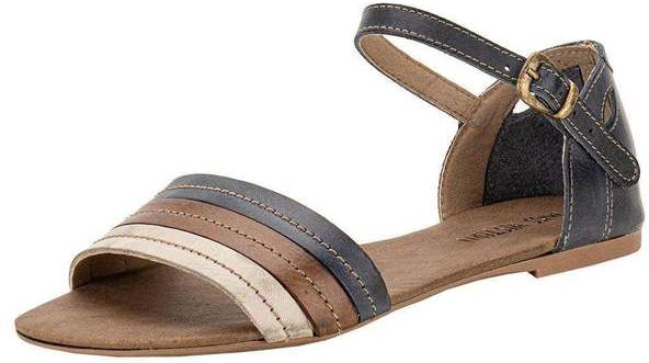 Sandália Feminina Flat Miss Western 120 - Marinho