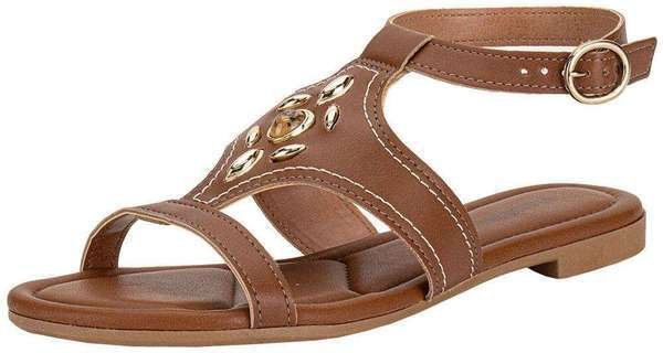 Imagem principal Sandália Feminina Flat Mississipi J0371 Camel MISSISSIPI