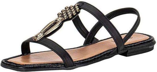 Sandália Feminina Flat Mississipi Mf311 Preto