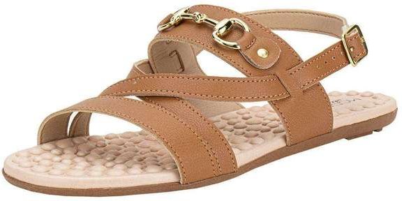 Sandália Feminina Flat Modare 7163132 - Camel